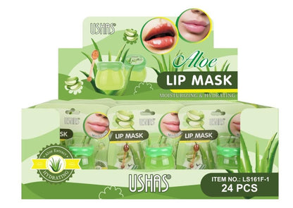 Balsam de Buze USHAS Lip Mask Aloe Vera 6g , Hidratare Intensa si Regenerare Naturala