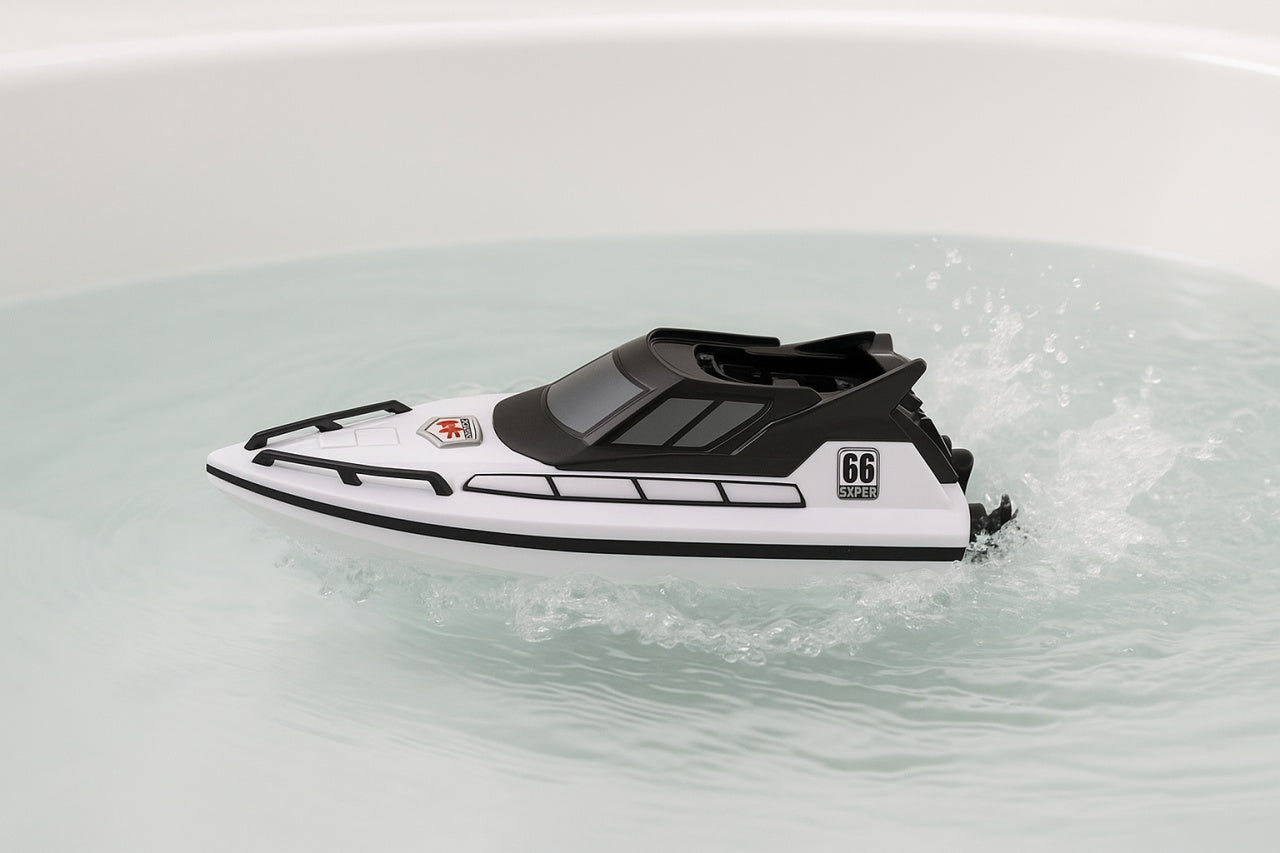 Barca cu radiocontrol 2.4 GHz, Speedboat, model rapid, design realist