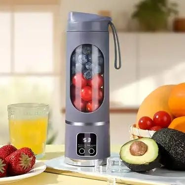 Blender portabil electric 450ml pentru smoothie si shake, reincarcabil USB Type-C, mov