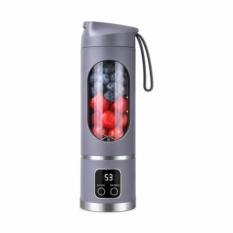 Blender portabil electric 450ml pentru smoothie si shake, reincarcabil USB Type-C, mov