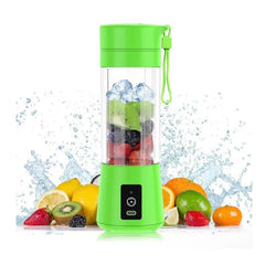 Blender portabil electric pentru smoothie si sucuri, reincarcabil USB 2000mAh, verde