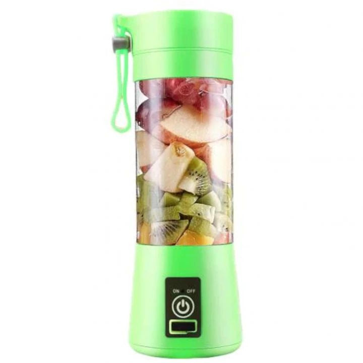 Blender portabil electric pentru smoothie si sucuri, reincarcabil USB 2000mAh, verde