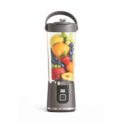 Blender portabil electric pentru sucuri, plastic, culoare Gri