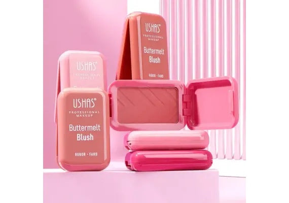 Blush Buttermelt USHAS Rubor Fard 4.5g , Textura Matasoasa si Culoare Delicata