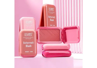 Blush Buttermelt USHAS Rubor Fard 4.5g , Textura Matasoasa si Culoare Delicata