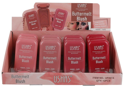 Blush Buttermelt USHAS Rubor Fard 4.5g , Textura Matasoasa si Culoare Delicata