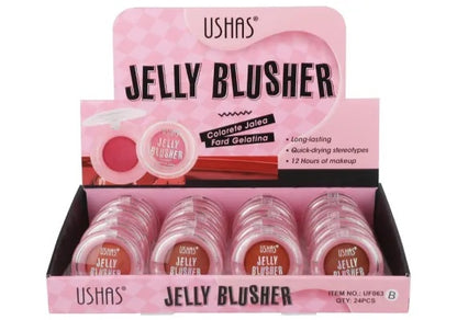 Blush Jelly USHAS 4.8g , Textura Gelatina si Culoare Naturala