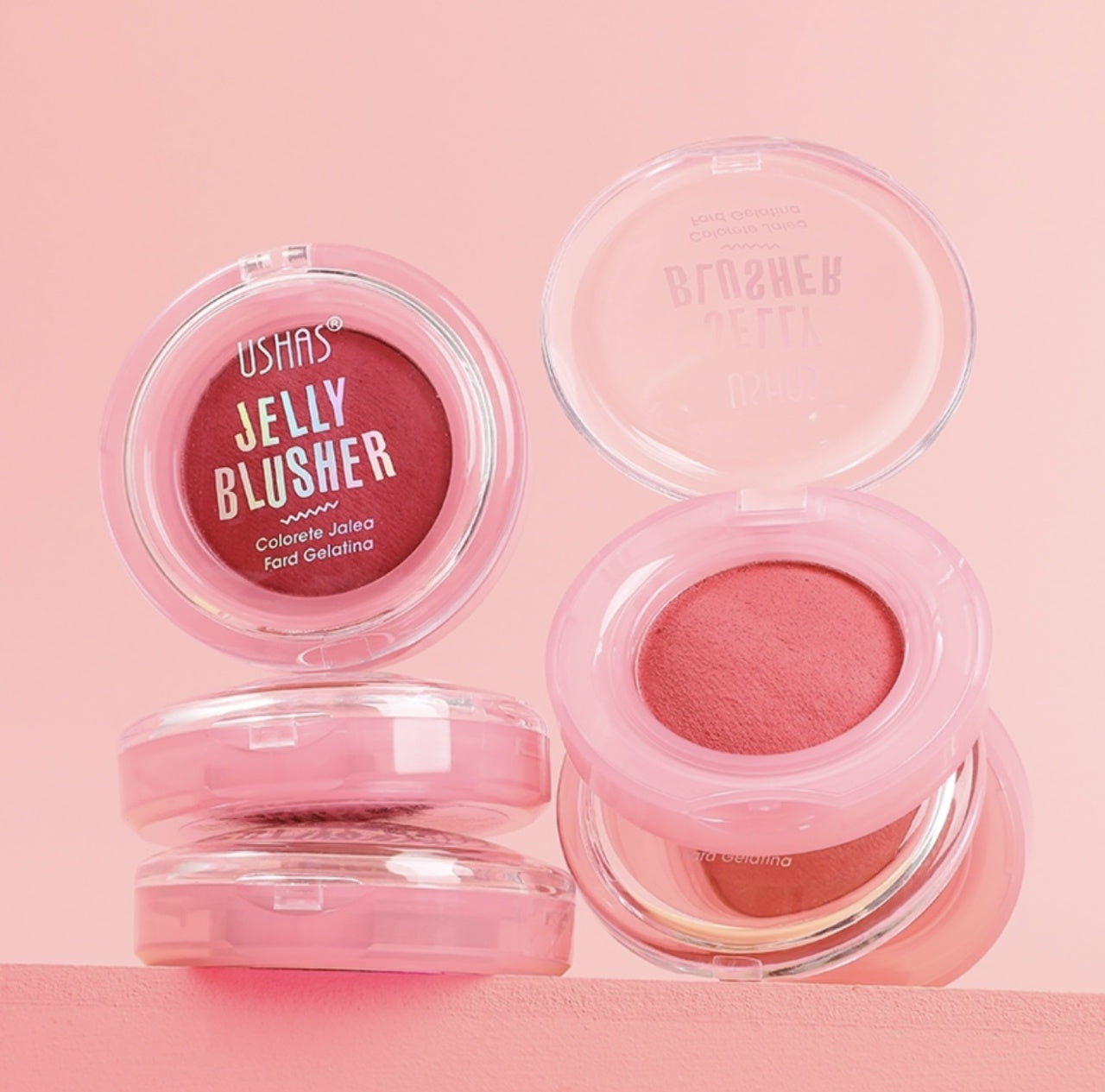 Blush Jelly USHAS 4.8g , Textura Gelatina si Culoare Naturala