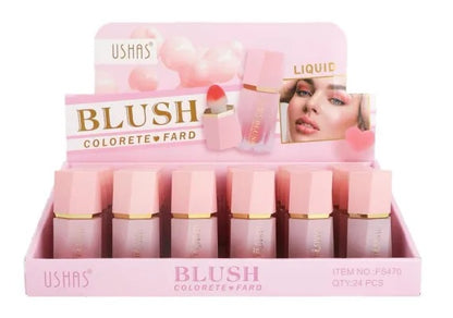 Blush Lichid USHAS Liquid Blush 4.7g , Culoare Intensa si Efect Natural
