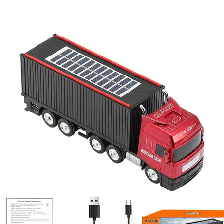 Boxă portabilă Bluetooth în formă de camion Music Express cu radio FM, USB, TF și funcție selfie, Negru