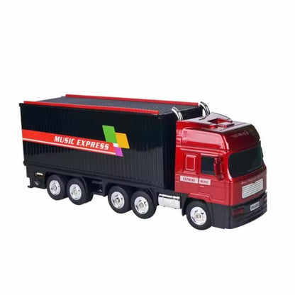 Boxă portabilă Bluetooth în formă de camion Music Express cu radio FM, USB, TF și funcție selfie, Negru