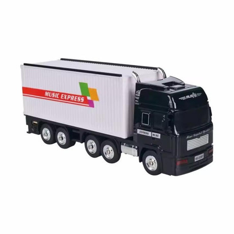 Boxă portabilă Bluetooth în formă de camion Music Express cu radio FM, USB, TF și funcție selfie, Alb