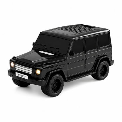 Boxa portabila wireless model masina SUV, 8W, Bluetooth, radio FM, USB, TF, Negru
