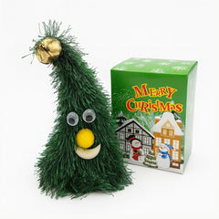 Bradut Craciun Muzical si Dansator , Figurina Amuzanta cu Clopotel, 18.5cm