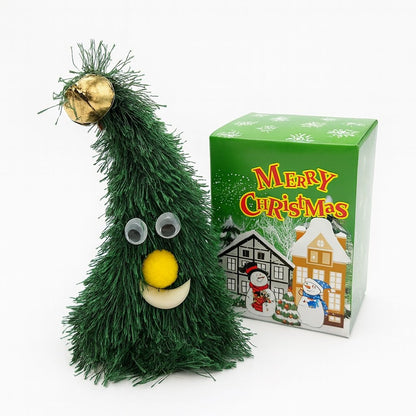 Bradut Craciun Muzical si Dansator , Figurina Amuzanta cu Clopotel, 18.5cm