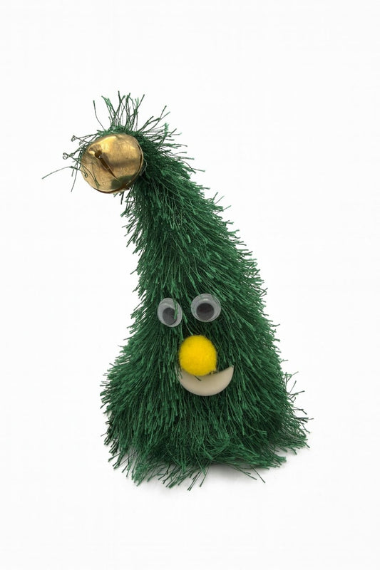 Bradut Craciun Muzical si Dansator , Figurina Amuzanta cu Clopotel, 18.5cm
