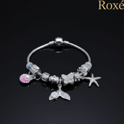 Bratara dama ROXE cu charmuri marine si elemente stralucitoare, model elegant