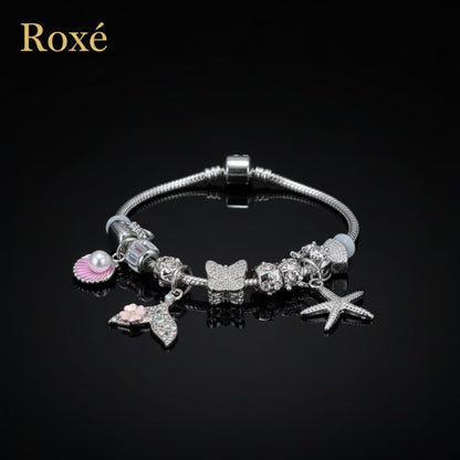 Bratara dama ROXE cu charmuri marine si elemente stralucitoare, model elegant