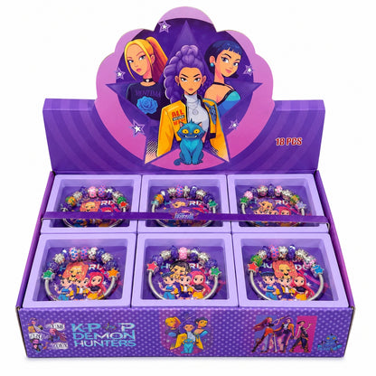 Bratara Fashion pentru Fete, Model Demon Hunters, cu Margele Colorate si Charm Decorativ