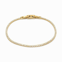 Brățară Roxé Aurie cu Cristale Fine – Strălucire Elegantă, 17.5 cm