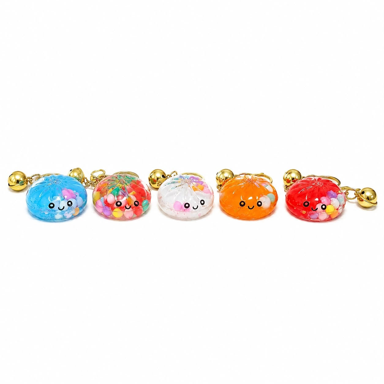 Breloc Dumpling Kawaii pentru Chei și Ghiozdan, Model Colorat, Aleatoriu
