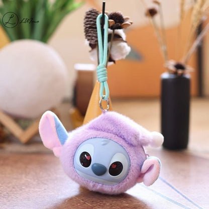 Breloc portofel plus figurina adorabila , model pufos colorat