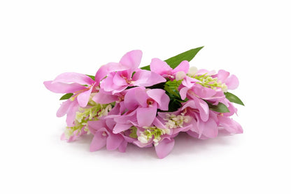 Buchet 15 crini artificiali roz, decorativi, 30 cm
