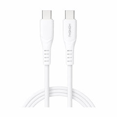 Cablu de Încărcare și Transfer Date Silicon Lichid, C-C 100 cm, Alb
