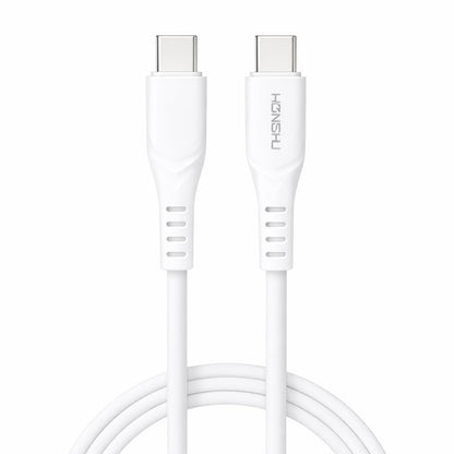Cablu de Încărcare și Transfer Date Silicon Lichid, C-C 100 cm, Alb