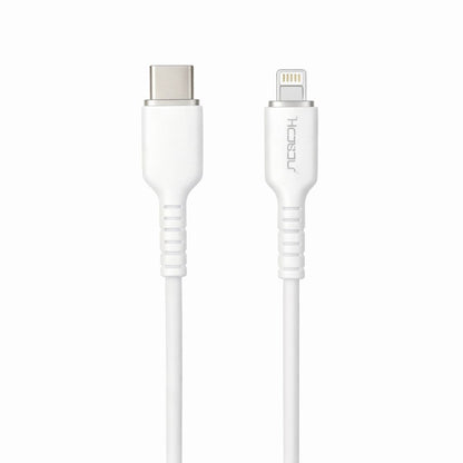 Cablu incarcare rapida Hongyu USB-C la Lightning 66W, silicon moale, 1m