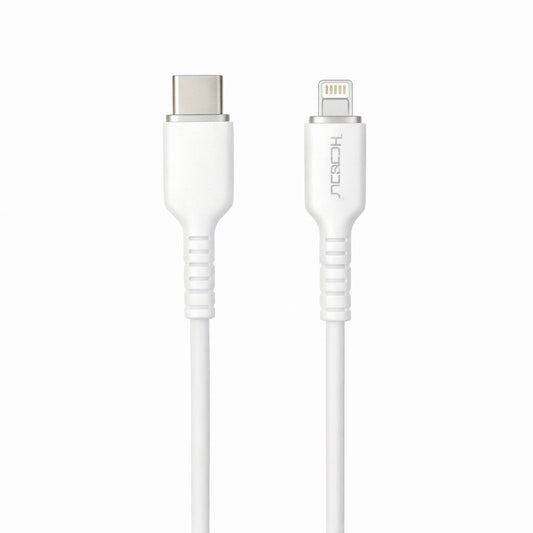 Cablu incarcare rapida Hongyu USB-C la Lightning 66W, silicon moale, 1m