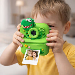 Cameră de Jucărie pentru Copii, Tematică Dinozaur, Plastic, Verde