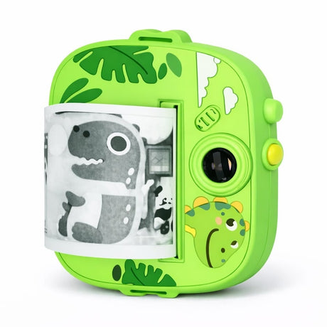 Camera foto instant copii verde cu imprimare termica fara cerneala