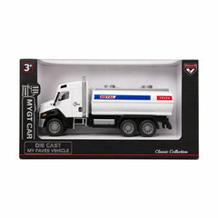 Camion cisterna alb 26.5x11 cm jucarie copii plastic