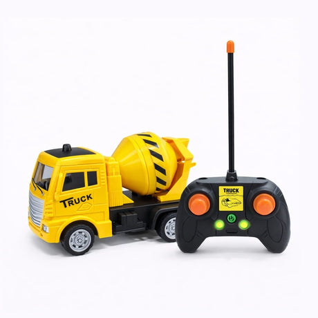 Camion de construcții cu lumini și telecomandă din plastic City Builders