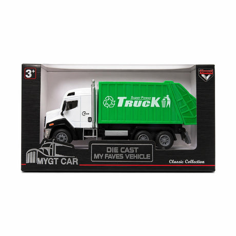 Camion de reciclare verde 26.5x11 cm jucarie copii plastic