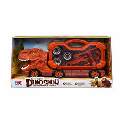 Camion dinozaur T-Rex demontabil cu scule, jucarie constructie copii, 44x23 cm