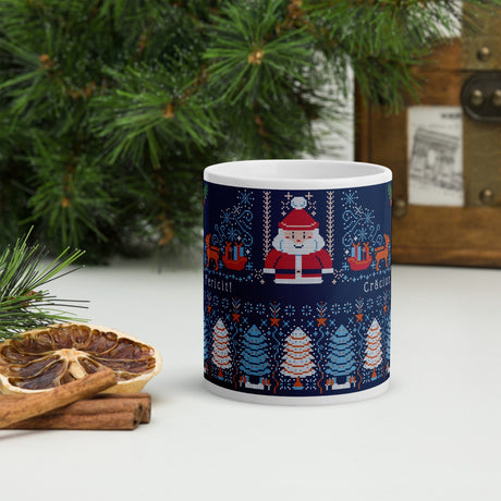 Cana ceramica Craciun 330 ml (11 oz) , design festiv, rezistenta, Engros