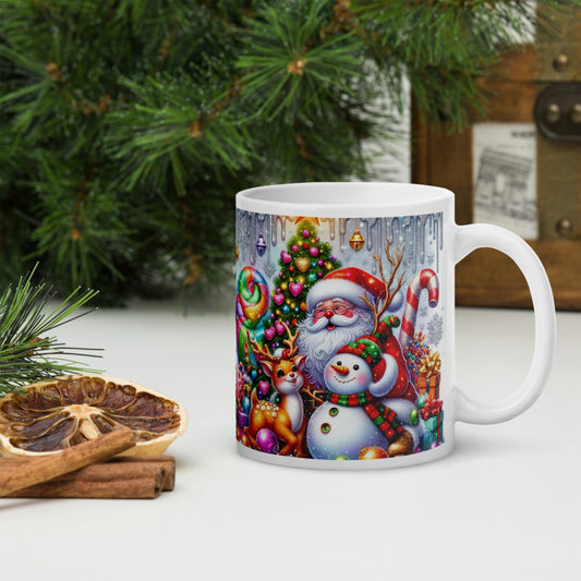 Cana ceramica Craciun 330 ml (11 oz) , design festiv, rezistenta