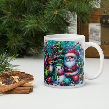 Cana ceramica Craciun 330 ml (11 oz) , design festiv, rezistenta