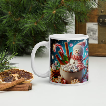 Cana ceramica Craciun 330 ml (11 oz) , design festiv, rezistenta