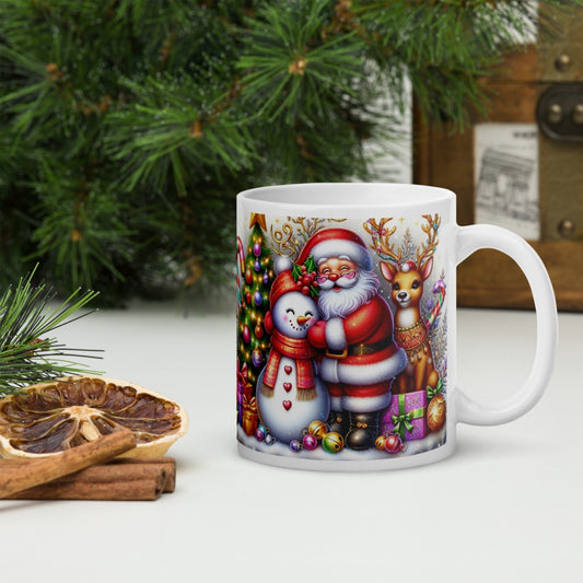 Cana ceramica Craciun 330 ml (11 oz) , design festiv, rezistenta