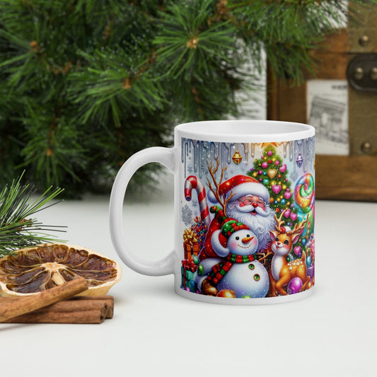 Cana ceramica Craciun 330 ml (11 oz) , design festiv, rezistenta
