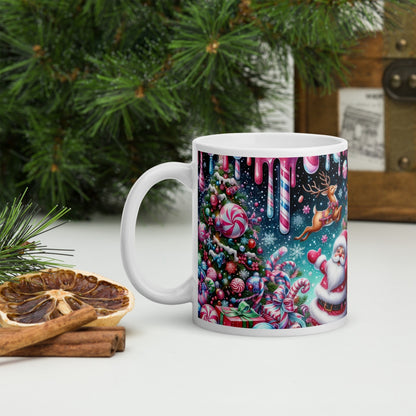Cana ceramica Craciun 330 ml (11 oz) , design festiv, rezistenta