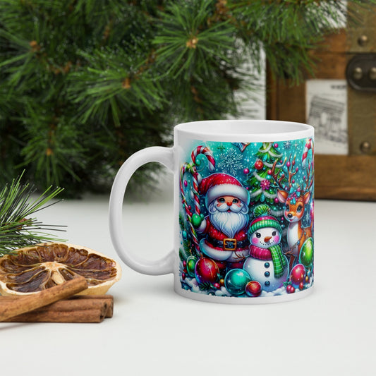 Cana ceramica Craciun 330 ml (11 oz) , design festiv, rezistenta