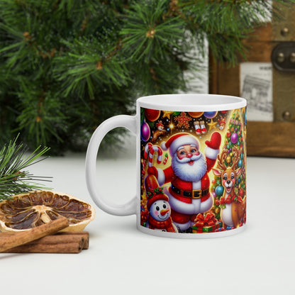 Cana ceramica Craciun 330 ml (11 oz) , design festiv, rezistenta