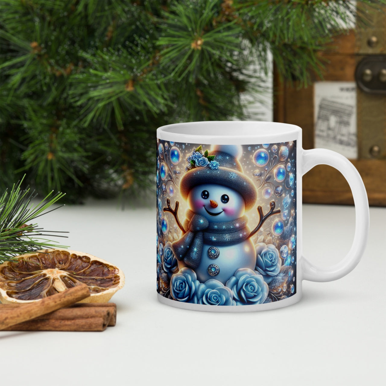 Cana ceramica Craciun 330 ml (11 oz) , design festiv, rezistenta