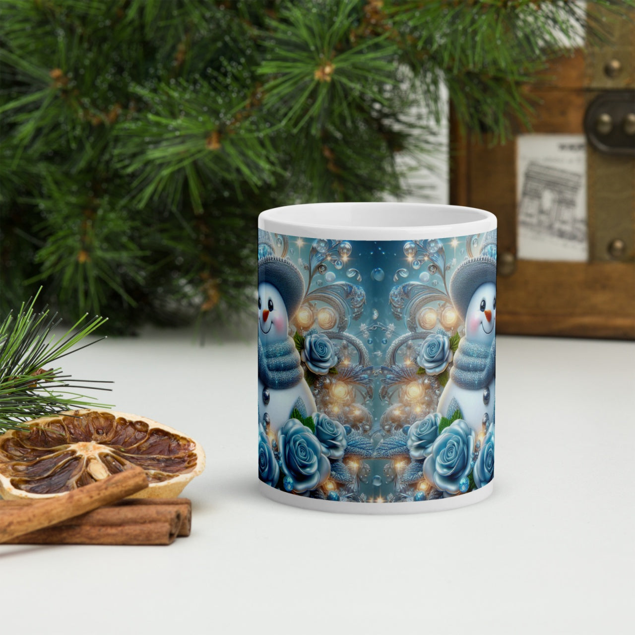 Cana ceramica Craciun 330 ml (11 oz) , design festiv, rezistenta
