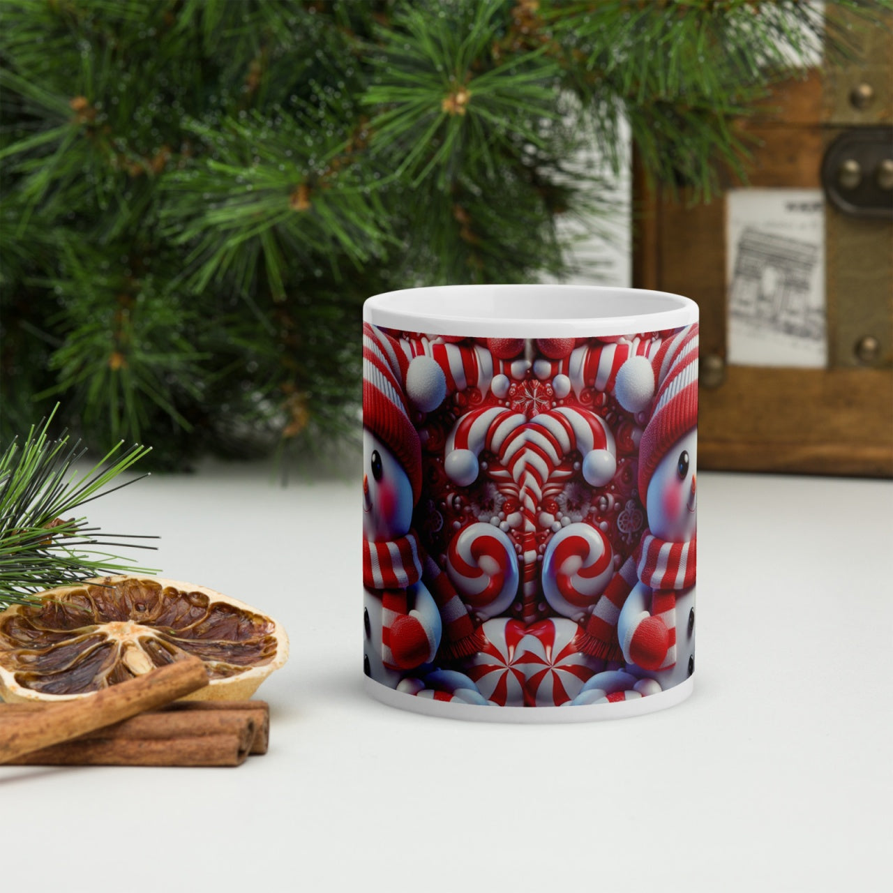 Cana ceramica Craciun 330 ml (11 oz) , design festiv, rezistenta