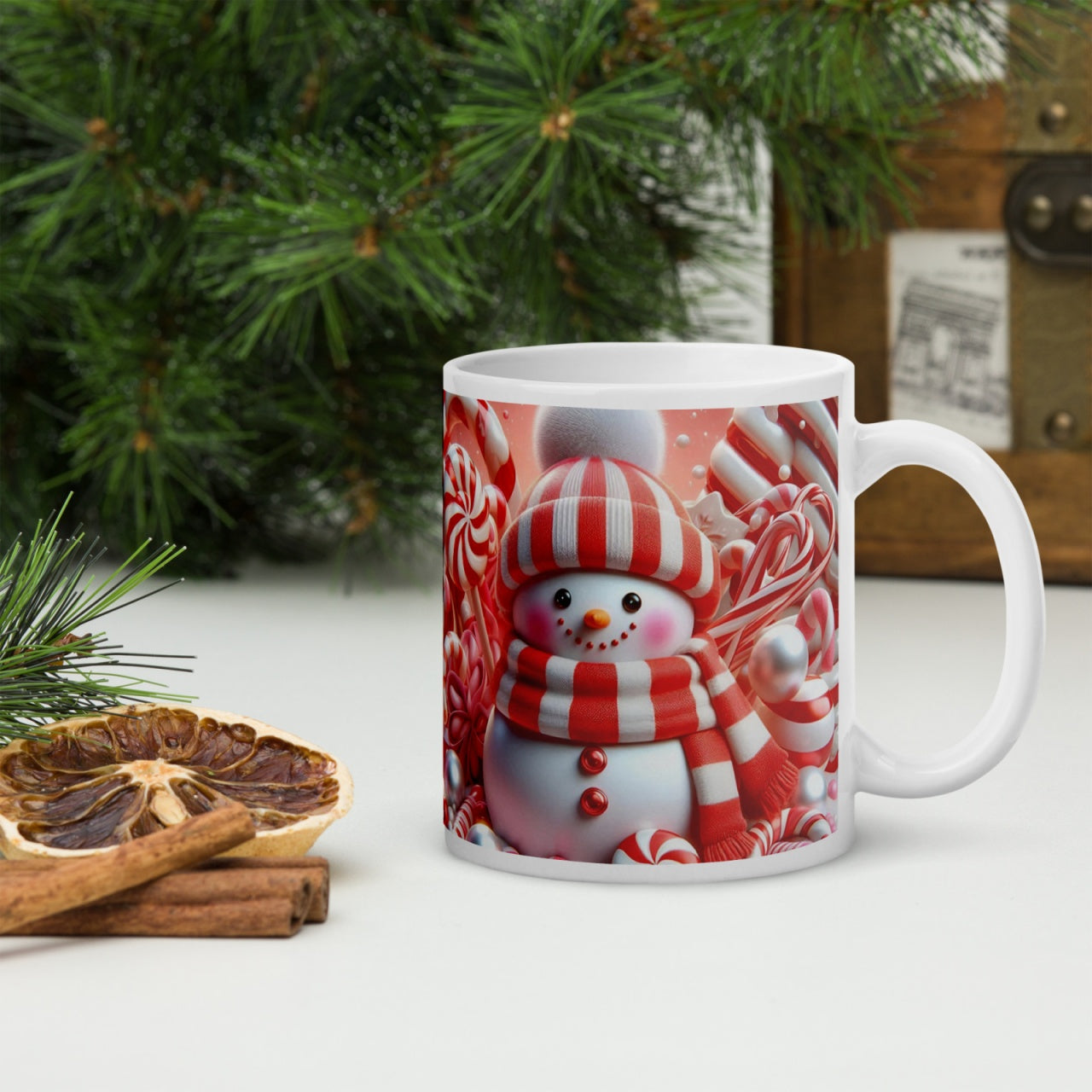 Cana ceramica Craciun 330 ml (11 oz) , design festiv, rezistenta